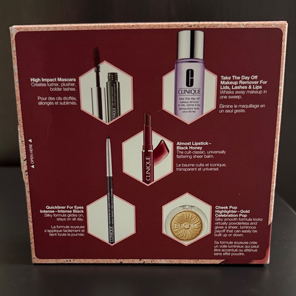 Clinique Makeup Essentials Set - Gold, Black, Purple - Picture 2 of 5